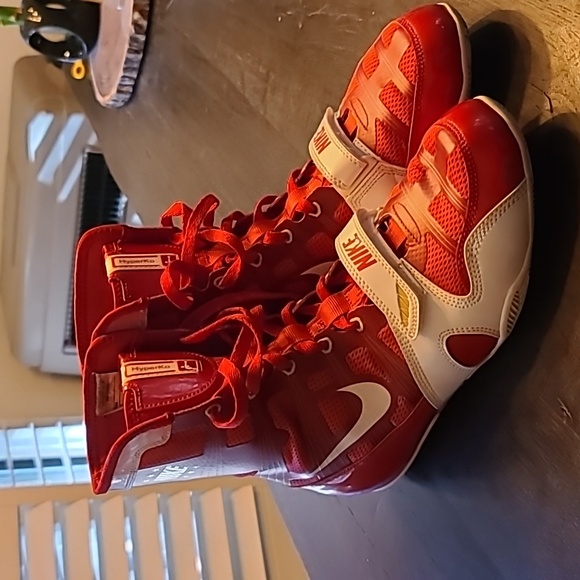 Nike HyperKO Boxing Shoes Mens Size 10 Red And White - Picture 1 of 8
